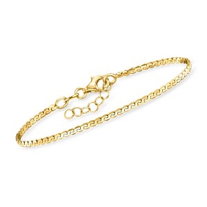 Pure Collection by Ross-Simons Italian 18kt Gold Vermeil Serpentine-Link Bracelet - 1 of 4