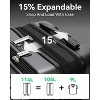LUGGEX 28 Inch Luggage with Spinner Wheels, Expandable PC Hard Shell Checked Suitcase with Front Opening, Lightweight, Charcoal Metallic - 3 of 4