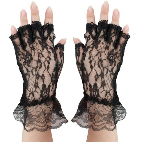 Skeleteen Faux Leather Claw Gloves - Black Lizard Skin Scary Leather Hand  Glove Animal Claws For Women And Kids : Target