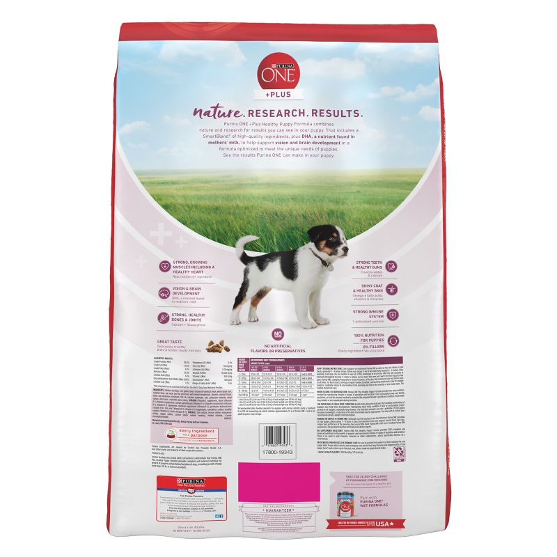 Purina ONE SmartBlend Healthy Puppy Natural Chicken Flavor Dry Dog Food - 31.1lbs, 4 of 9
