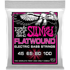 Ernie Ball P02814 Super Slinky Flatwound Bass Strings - 1 of 2