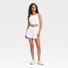 Women's Crossover Waistband High Rise Woven Shorts - JoyLab™ - 3 of 3