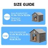 Kumasinova 31"/38" Weatherproof Dog Crate with Ventilation Design,Spacious Small/Medium Dog Crate for Indoor&Outdoor Use,Durable Dog Kennel Furniture - 3 of 4