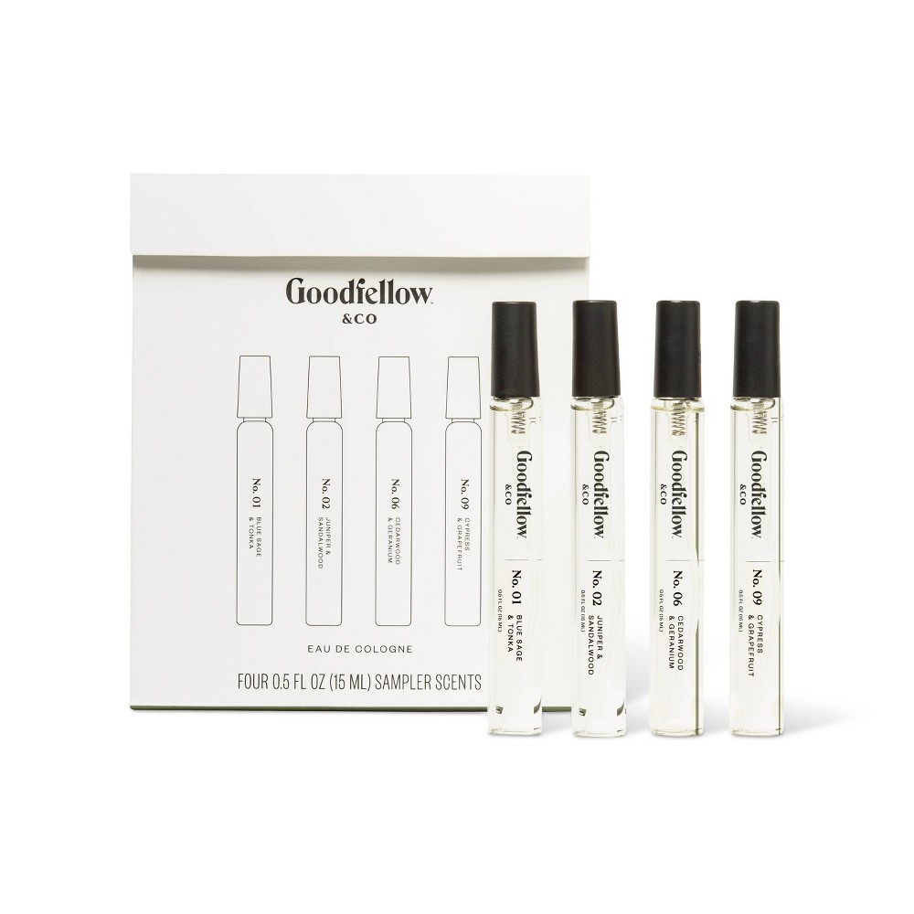 Photos - Other Decoration Men's Cologne Sampler Set - Trial Size - 0.5 fl oz/4ct - Goodfellow & Co™