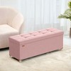 Storage Ottoman Bench, Storage Chest with Lid, 15 x 43.3 x 15.7 Inches, Foot Rest Stool, 30 Gal. (112 L), for Bedroom, Living Room - 2 of 4