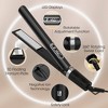 NICEBAY  1 inch Hair Straightener Flat Iron, Flat Iron Curling Styling, 1 inch, LCD Display Screen Shows Real-Time Temperature For Easy - 4 of 4