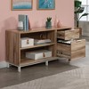Sauder Bergen Circle Office Credenza Kiln Acacia: Laminated MDF, Metal Hardware, Spot Clean, Assembly Required - 4 of 4