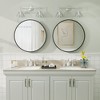 Apmir  Round High Quality Aluminum Alloy Framed French Cleat Mounted Wall Decor Bathroom Vanity Mirror - 3 of 4