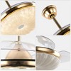 Bella Depot Modern Gold 42" Retractable Ceiling Fan with Light and Remote - 4 of 4