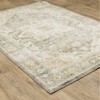 7'8"x10' Salina Vintage Medallion Area Rug Gray/Gold - Captiv8e Designs: Low Pile, Fade & Stain-Resistant, Indoor Use - 3 of 4