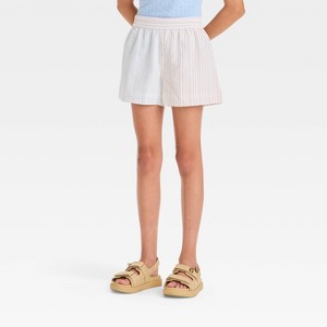 Girls' Striped Fashion Boxer Shorts - Cat & Jack™ - 1 of 3