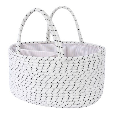 Unique Bargains Woven Handcrafted Odorless Cotton Rope Storage Basket