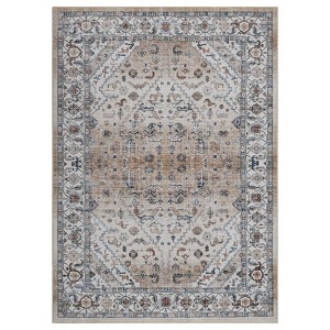 Area Rugs Washable Area Rug for Living Room, Vintage Boho Large Rugs Distressed Indoor Floor Carpet for Office Dining Room Hallway - 1 of 4