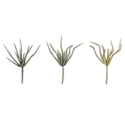 Vickerman 10.5" Artificial Mixed Green Haworthia Spray. Includes 6 sprays per pack.