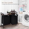 Laundry Sorter  Laundry Hamper with Shelf, Wheels Laundry Basket Organizer Pull Out Laundry Hamper Clothes Hamper Organizer for Laundry Room Bathroom - image 4 of 4