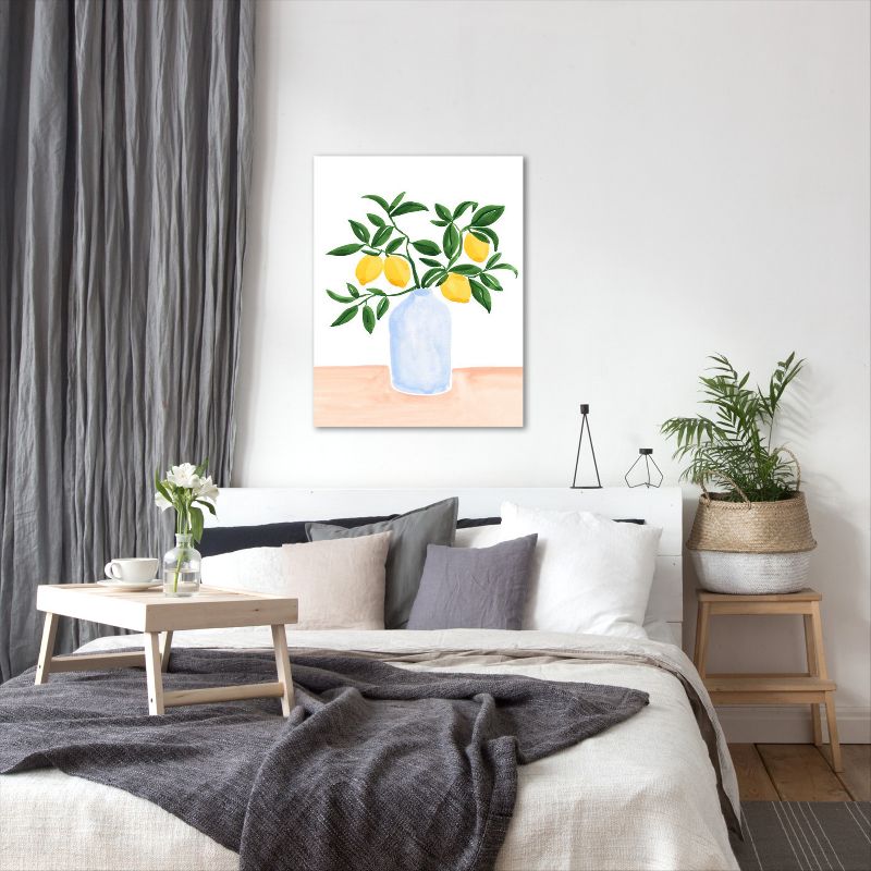 Americanflat Botanical Farmhouse Lemon Tree Branch In A Vase By Sabina Fenn Wrapped Canvas, 6 of 9
