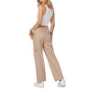 Clearlove Work Pants Women High Waisted Business Casual Outfits 2025 Wide Leg Workwear Trousers - 4 of 4