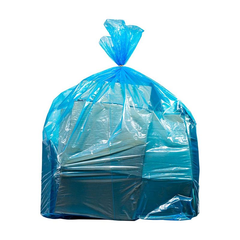 Plasticplace 32-33 Gallon Recycling Bags, Blue (100 Count), 2 of 4