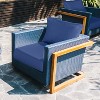 Aoodor Outdoor Chair Cushions Set, Outdoor Deep Seat Cushions with Handle & Adjustable Straps - 2 of 4