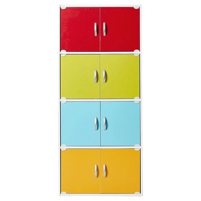 Rainbow 57'' Tall 8-Door Freestanding Storage Cabinet