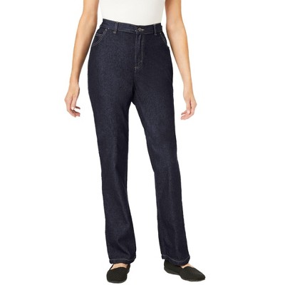 Woman Within Women's Plus Size Petite Perfect Side Elastic Denim Jean