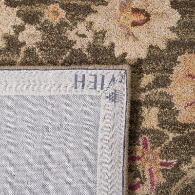 Gray Hand-Tufted Wool Rectangular 4' x 6' Area Rug