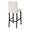 WestinTrends 29" Upholstered Linen Fabric Tufted Bar Stool Chair - 4 of 4