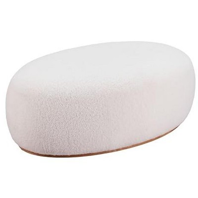 Zuo Amber Ottoman Cream