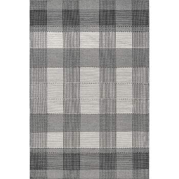 .com: Rugs USA x Emily Henderson Eugene Colorblocked Wool Area Rug,  9' x 12', Grey : Home & Kitchen