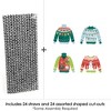 Big Dot of Happiness Colorful Christmas Sweaters - Paper Straw Decor - Ugly Sweater Holiday Party Striped Decorative Straws - Set of 24 - 3 of 4