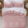 Bedsure | 3Pcs Beige Soft Warm Imitation Washed Cotton Bed Comforter Sets for All Seasons - 4 of 4