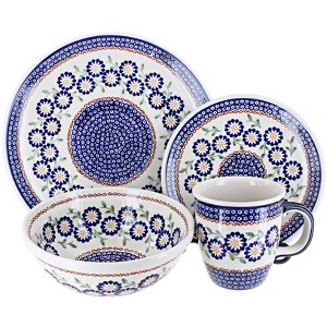 Blue Rose Polish Pottery Manufaktura Dinnerware (16PC) - 1 of 2