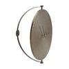 Bronze Metal Wall Clock with Suspended Stand 15"D - 2 of 2
