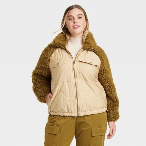 Sherpa jacket women's sales target