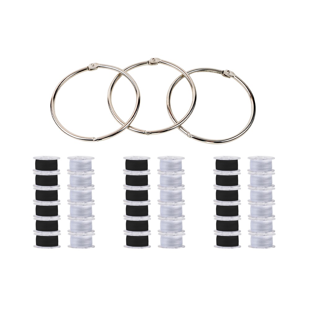Singer Class 15J Bobbin Storage Set Black/White: Sewing Machine Tools & Accessories