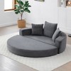 Kumasinova Convertible Circular Sofa Bed,Adjustable Futon Floor Sofa with No Assembly,Compressed Corduroy Lounge Sofa for Apartment,Living Room - 4 of 4