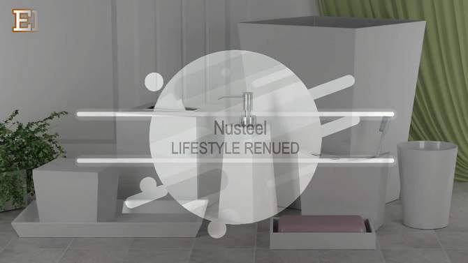 Elegant Decorative Bathroom Tumbler - Nu Steel, 2 of 5, play video