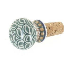 Blue Rose Polish Pottery 830 Ceramika Artystyczna Wine Cork - 1 of 1