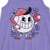 Girls' - Instant Message - Baseball Mascot Graphic Sleeveless Aline Dress - 2 of 4