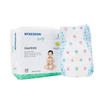 McKesson Baby Diapers, Disposable, Moderate Absorbency, Size 3