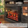 Chic Crate Farmhouse Fireplace TV Stand for 80" TV, 70" Entertainment Center with 36" Electric Fireplace & Storage - 4 of 4