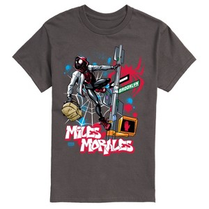 Men's - Marvel - Spider-Man Miles Morales Street Short Sleeve Graphic T-Shirt - 1 of 4