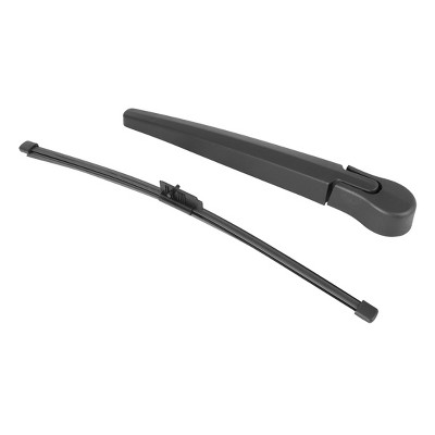 Unique Bargains Rear Windshield Wiper Blade Arm Set for BMW 3 Series E91 06-12 Black 14inch