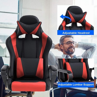 Red and Black Ergonomic High-Back Gaming Office Chair
