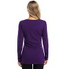 BLUEMING Womens Maternity Shirts Long Sleeve Crew Neck Basic Tank Tops Side Buttons Pregnant Shirts - 2 of 4