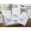 Saro Lifestyle Saro Lifestyle Embroidered Ornament Hemstitch Cotton Table Napkins (set of 6), White, 20" - 2 of 3