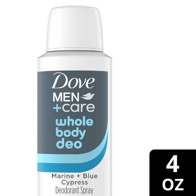 Dove Men+Care Whole Body Aluminum Free Deodorant Spray - Marine + Blue Cypress - 4oz