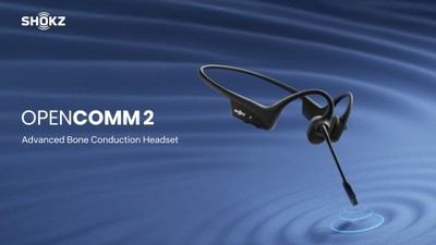 Shokz OpenComm 2 Over-Ear Headphones: Wireless USB Open-Ear with