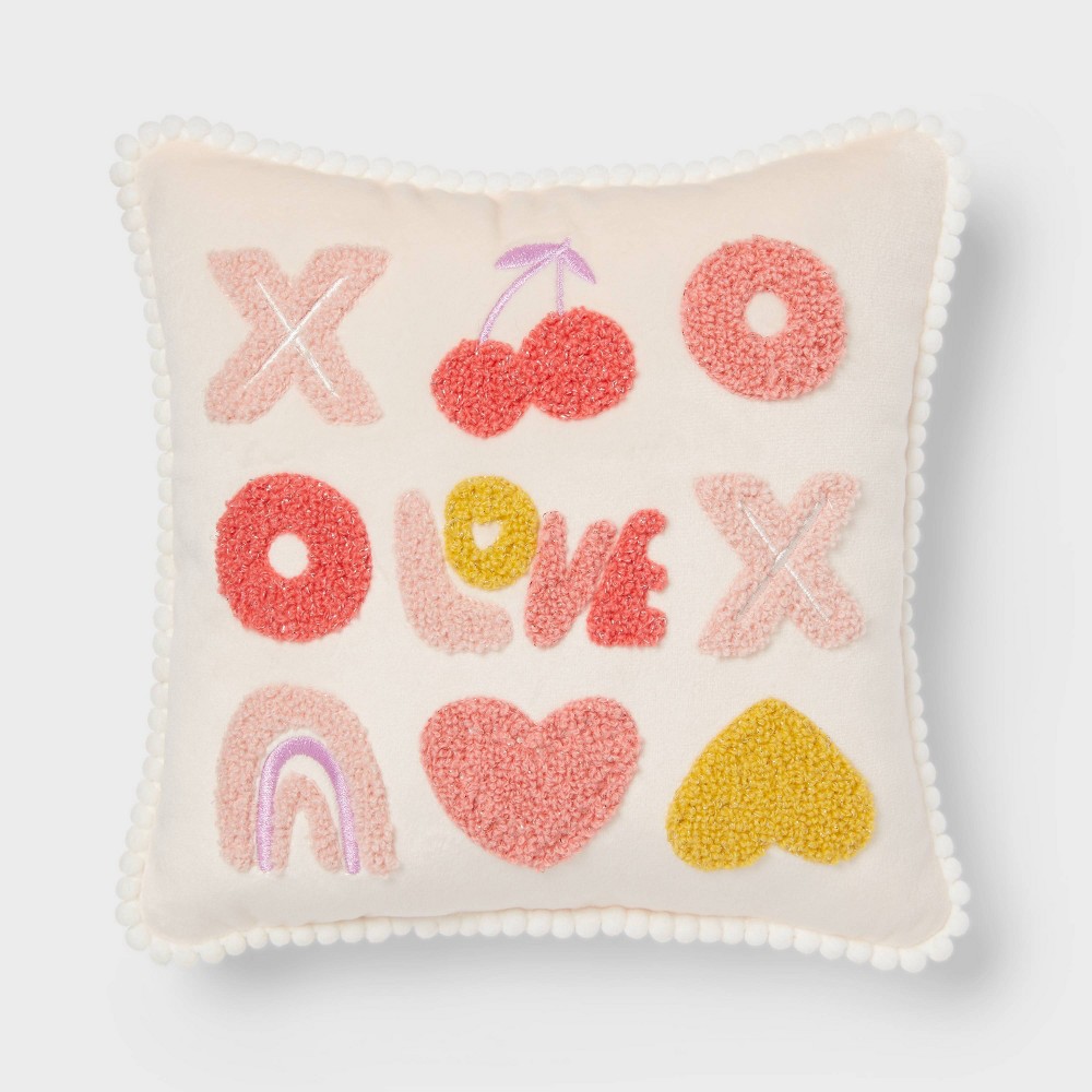 XO Square Valentine's Day Giftable Pillow - Spritz™
