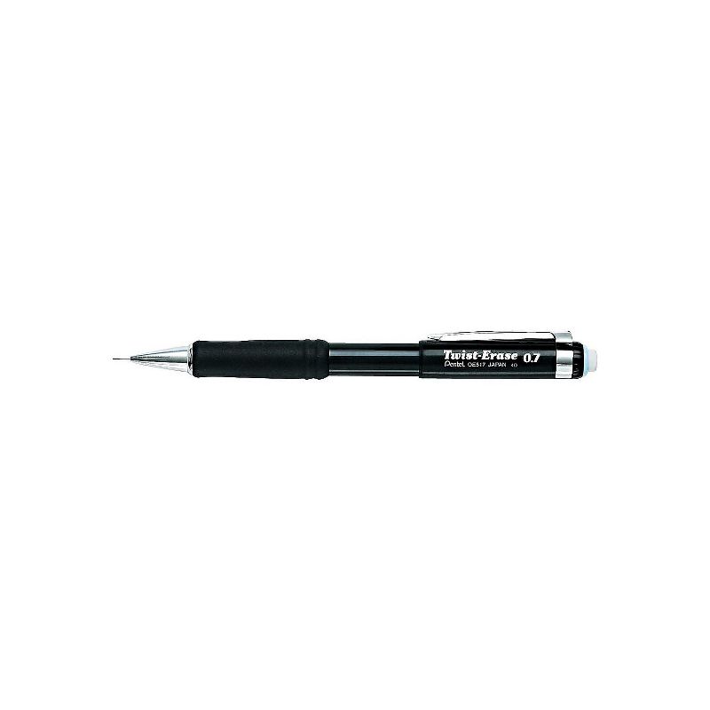 Pentel Twist-Erase III Mechanical Pencil 0.7 mm Black Barrel QE517A, 2 of 3